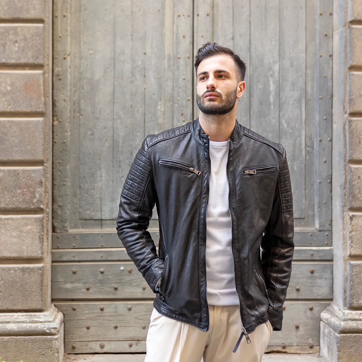BRASGAMA CLOTHING ARTICLE #6319 Leather Jacket for men